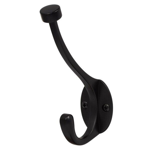 Sure-Loc Hardware Sure-Loc Hardware Heavy Duty Pilltop Coat Hook, Flat Black RH5 FBL - main
